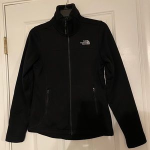 North Face Timber Fleece Black Jacket Full Zip, Size: XS